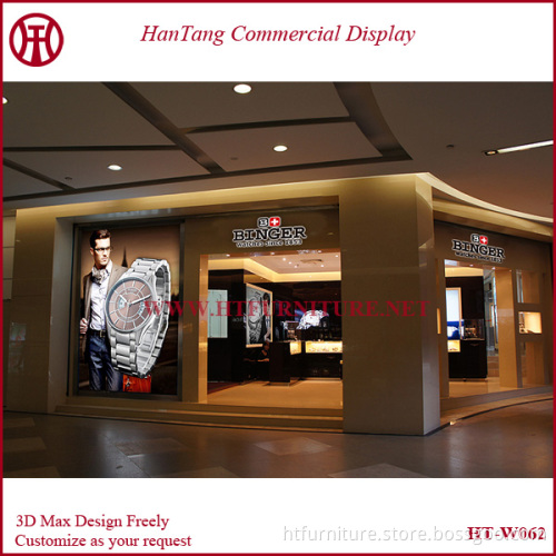 Fashion free 3D watch display shop decoration design